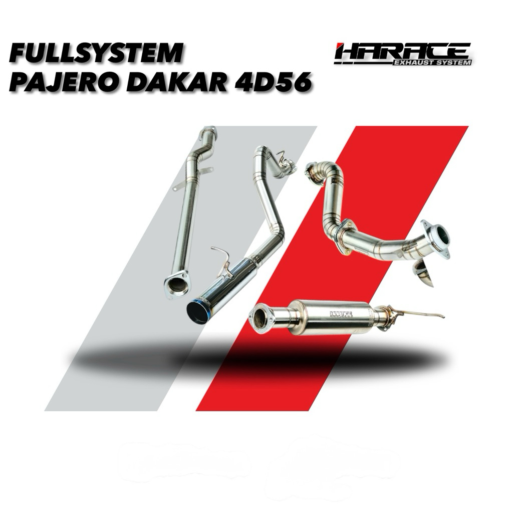 Knalpot Fullsystem Pajero Dakar 4D56 Harace Exhaust