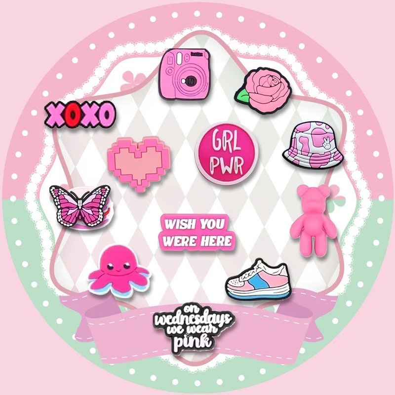 Jibbitz. Pin Hiasan Sandal   Sepatu Wanita Aksesoris Aksesori Sepatu  Sepatu Wanita DIY Aksesori Sep