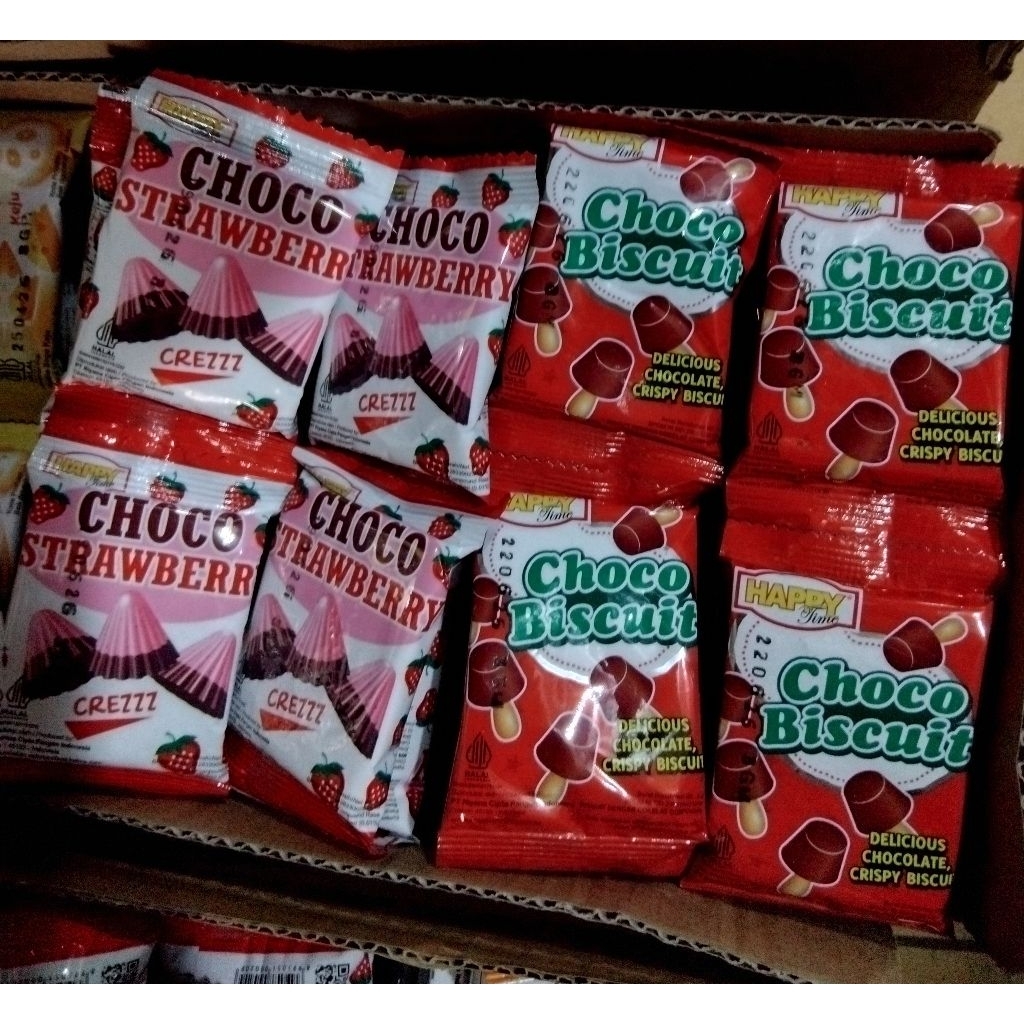 

Choco Biscuit & Choco Strawberry (isi 10)