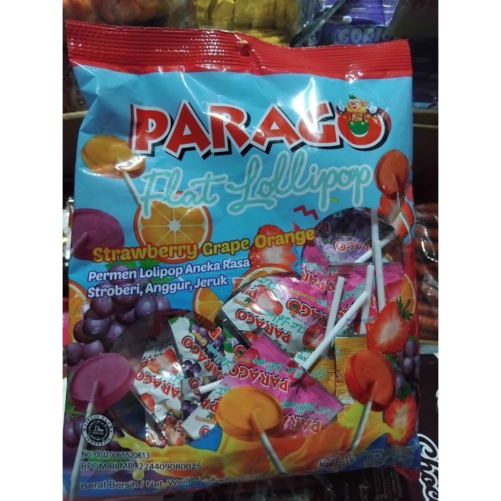 

Parago Flat Lollipop Aneka Rasa Buah (isi 25)