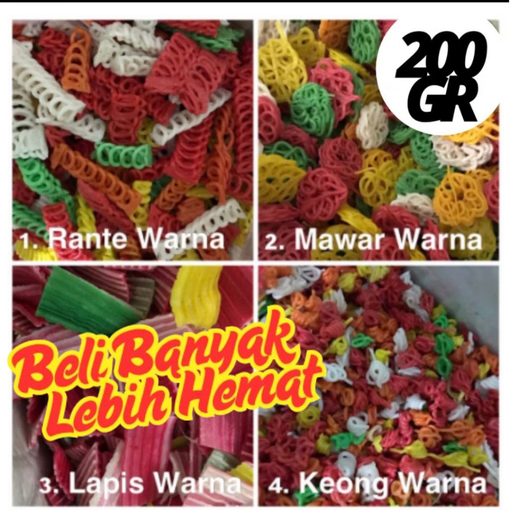 

ANEKA KERUPUK / ANEKA KERIPIK BAWANG 200gr