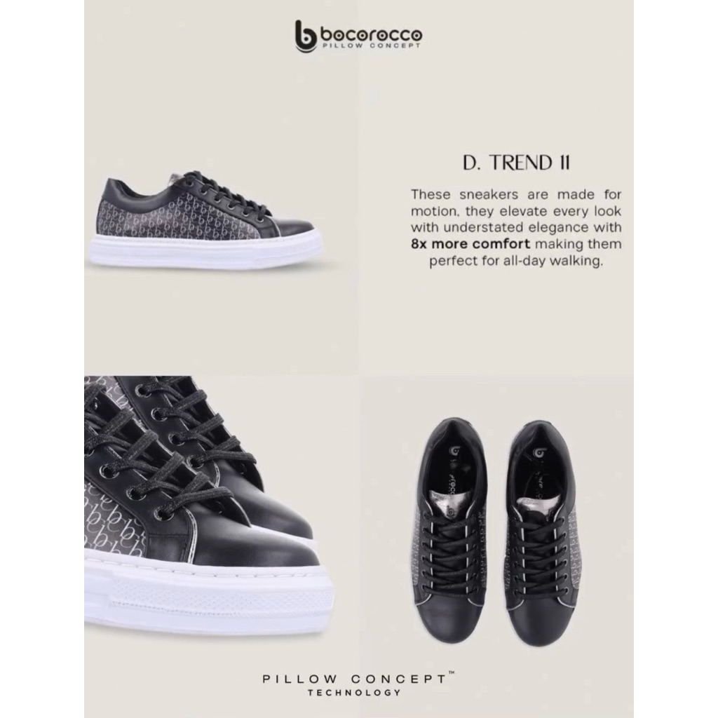 BIG SALE BOCOROCCO D. TREND 11 NERO SCURO Powered by Pillow Concept Technology™️ 100% ORIGINAL