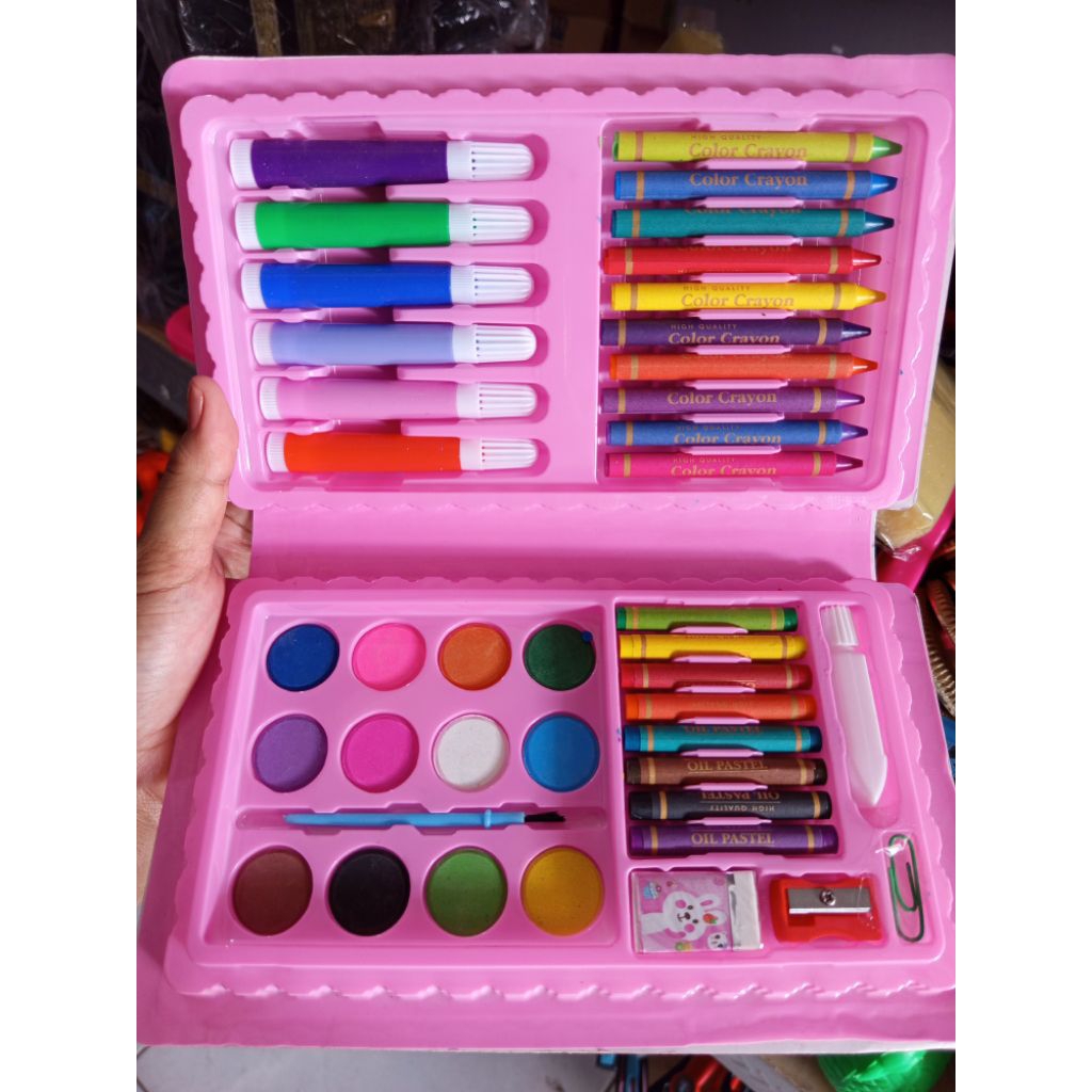 

crayon anak warna biru