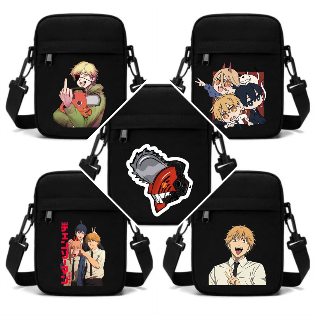 Tas selempang chainsaw man/Sling bag/Tas bahu/Tas casual/Tas hp/Tas slempang