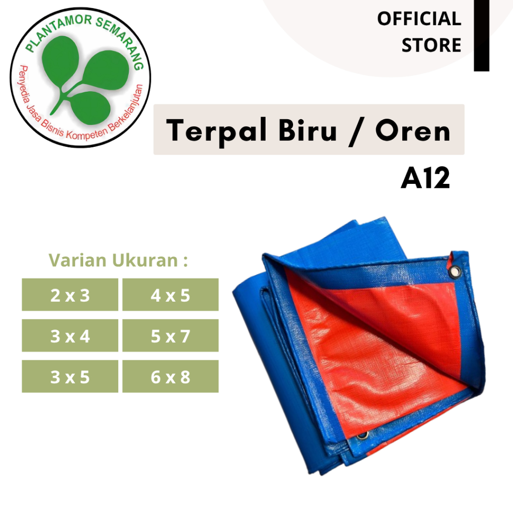 Terpal A12 / Warna Biru & Oren