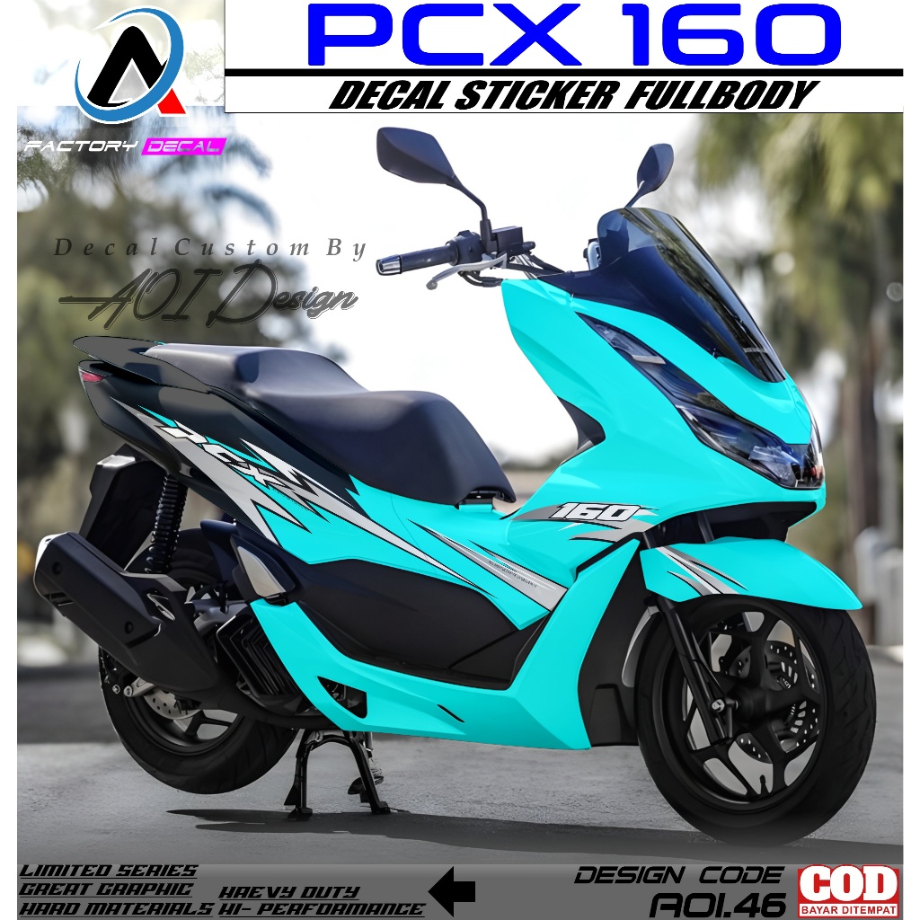 decal pcx160 /150 variasi full body,decal variasi pcx full body,pcx new 160/150 AOI STICKER