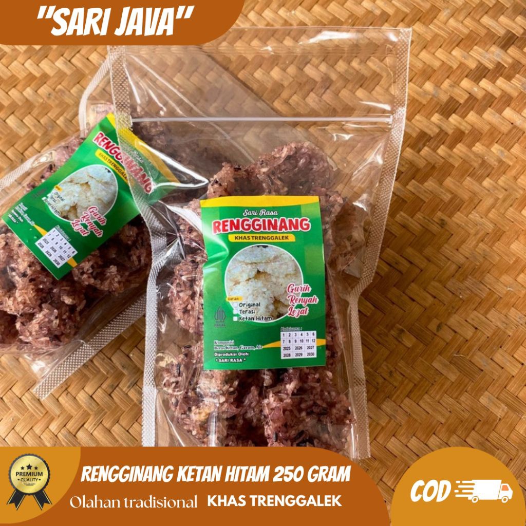 

Rengginang ketan hitam 250 gram khas Trenggalek