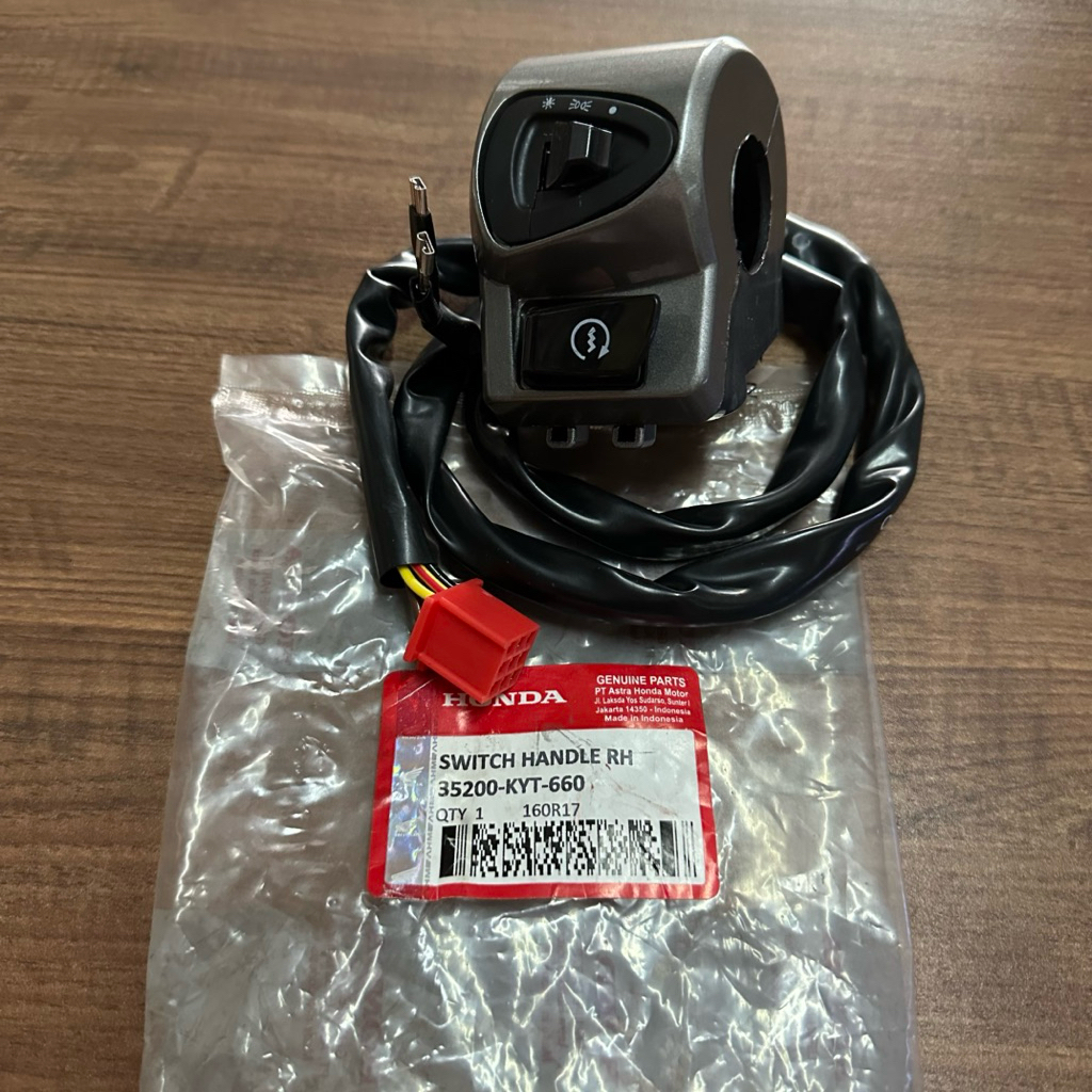 KYT-660 SAKLAR KANAN HOLDER TOMBOL STATER STARTER LAMPU ON OFF SWITCH MOTOR SCOOPY KARBU OLD LAMA