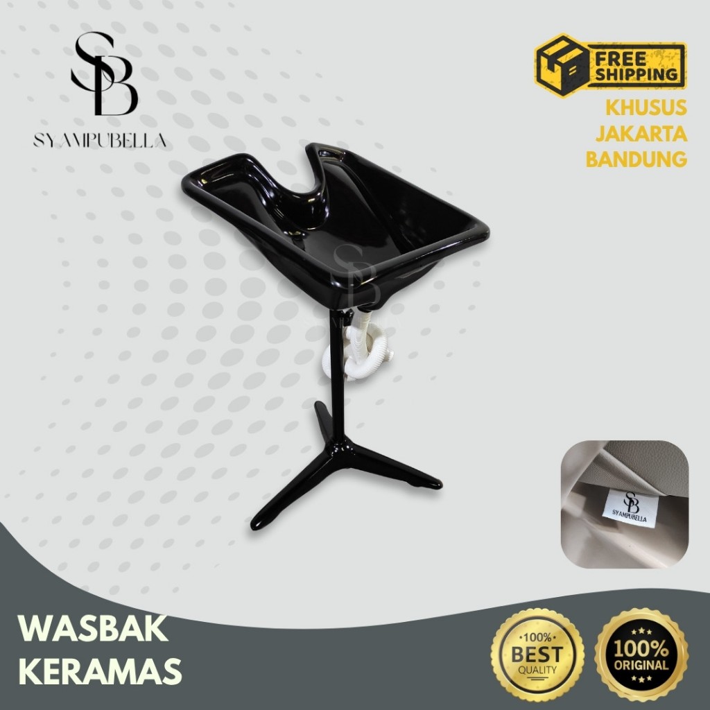 Wasbak Keramas Salon Barbershop Portable