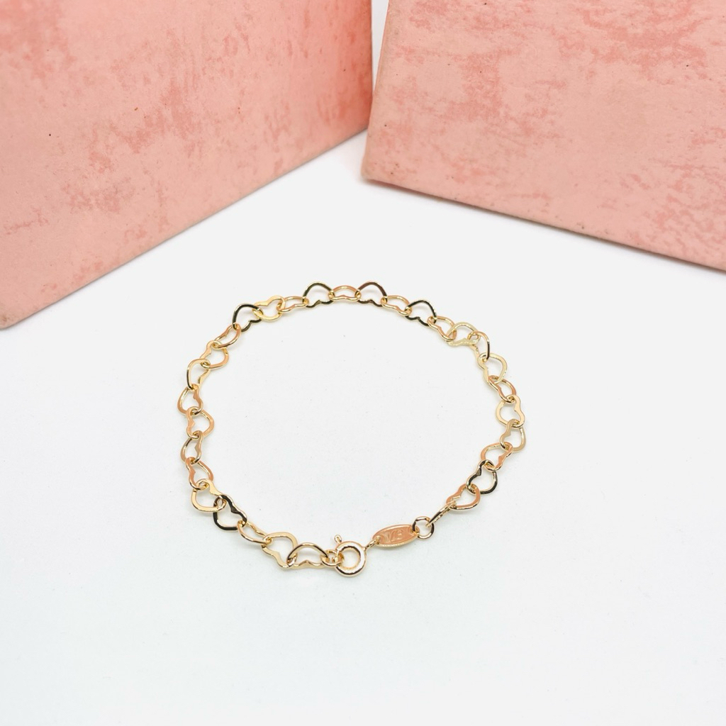 Gelang Emas Kadar 6k love