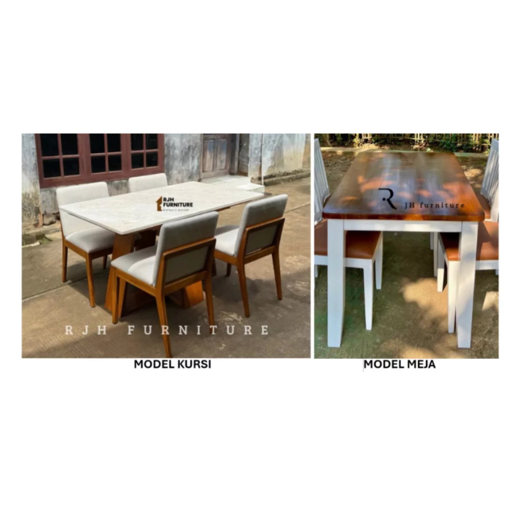 CUSTOM ORDER SET MEJA MAKAN MARMER, DINING SET MARMER MEJA MAKAN MARMER