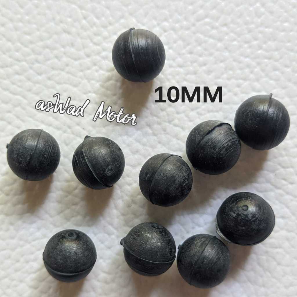 10PCS Gotri Karet 10MM Pelor Karet Mimis Universal Diameter 1 cm