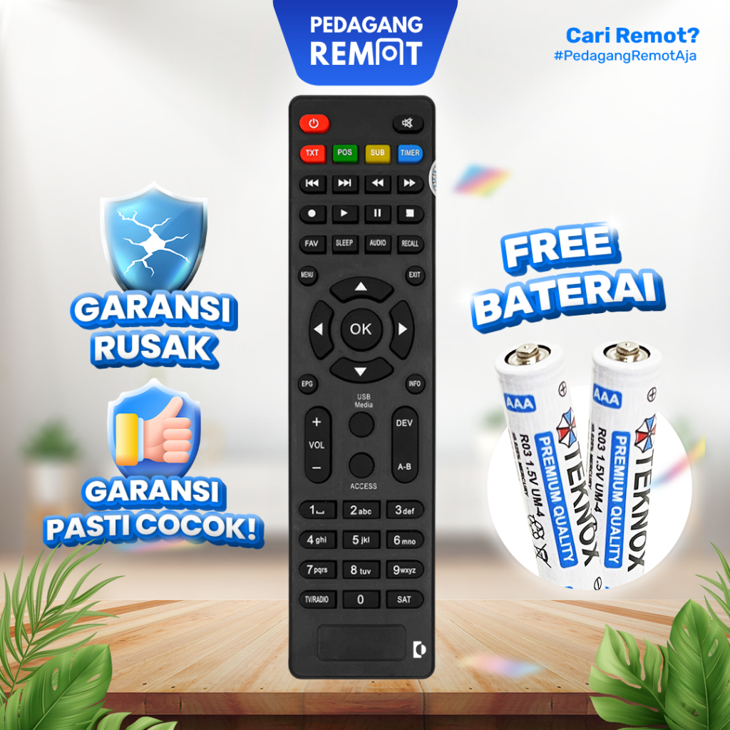 Remote STB Getmecom Wcom / Remot Set Top Box Receiver Parabola Getmecom HD5 Robocop