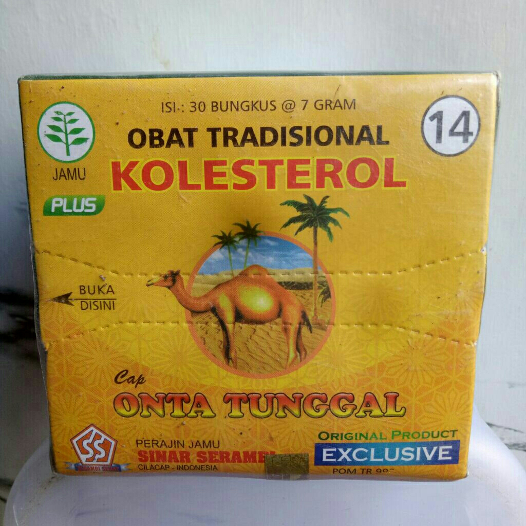 Obat Tradisional KOLESTEROL cap Onta Tunggal