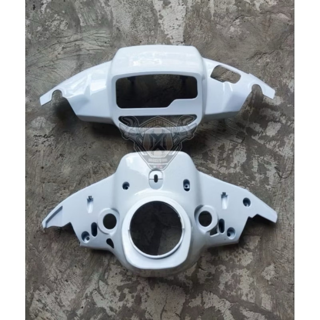 Batok Totok Kepala bawah & atas Yamaha Force 1 Crypton Warna Putih Albino