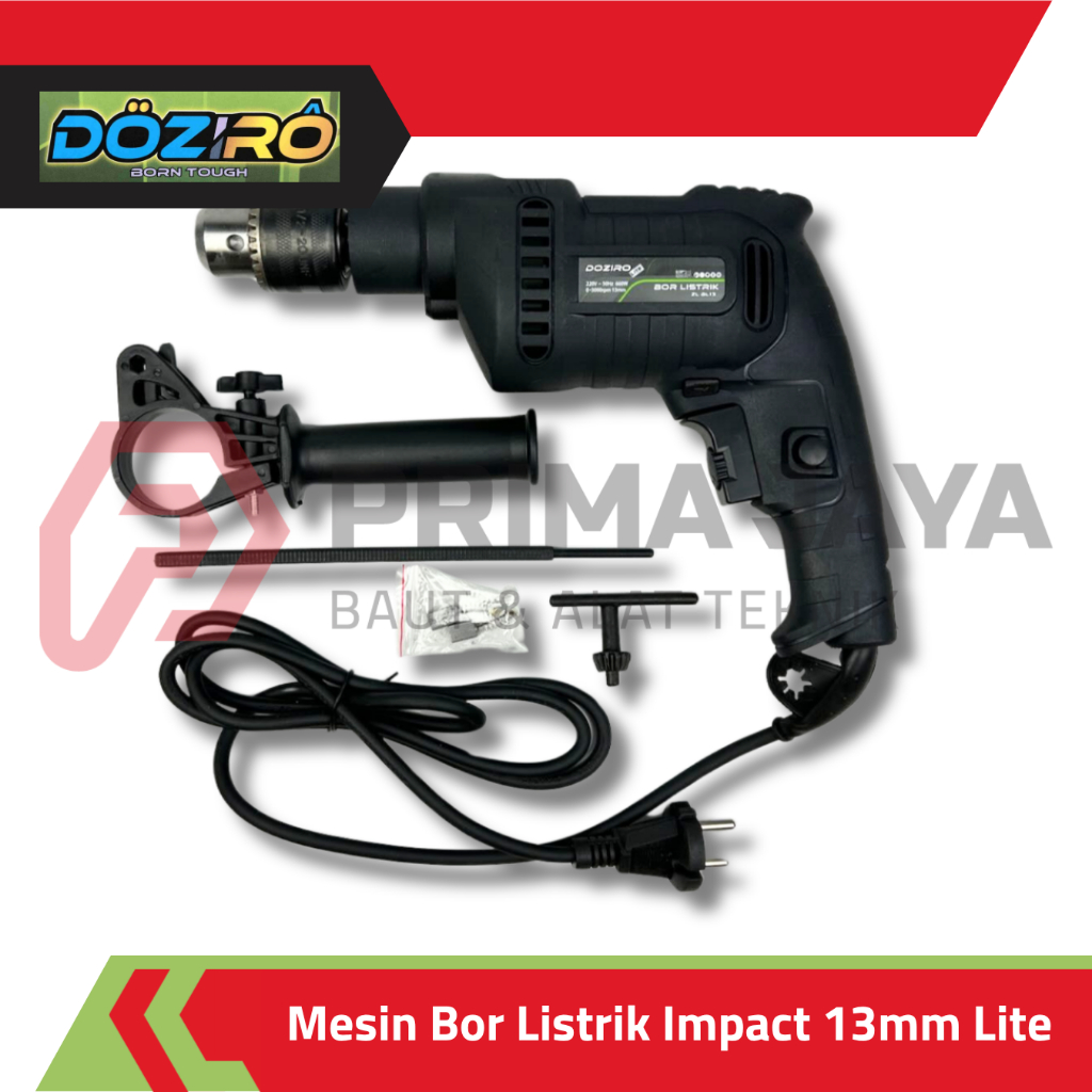 MESIN BOR LISTRIK / IMPACT DRILL TEMBOK 13 MM LITE DOZIRO