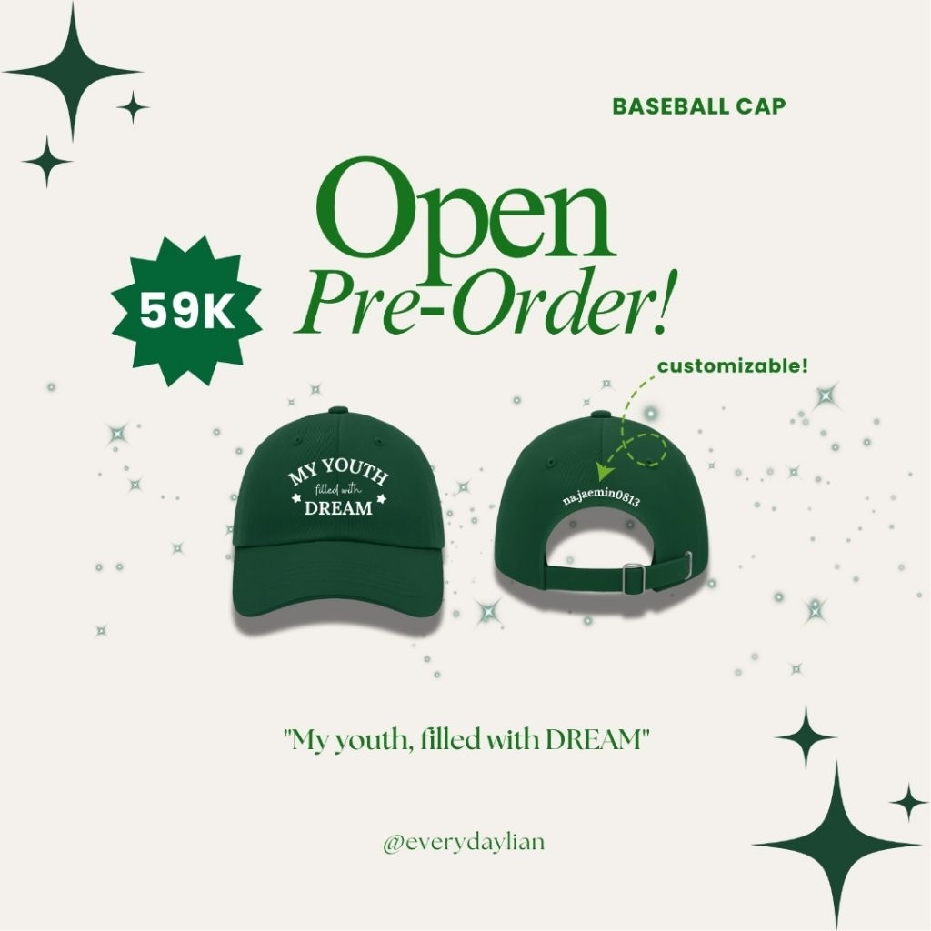Pre-Order Topi Baseball Cap NCT DREAM