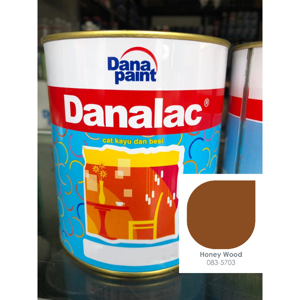 [NON-COD] CAT MINYAK//CAT SYNTHETIC DANAPAINT - DANALAC HONEY WOOD 083-5703 0,9 Lt//CAT KAYU BESI