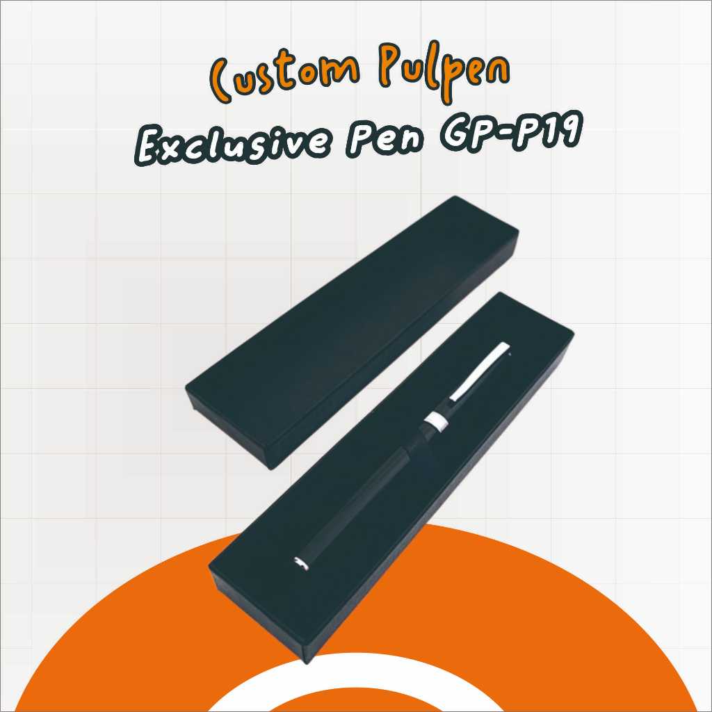 

Pulpen Exclusive Hitam Mewah | Gift Box Merchandise Hadiah | FREE GRAFIR NAMA DAN LOGO | - Exclusive Pen GP-P19