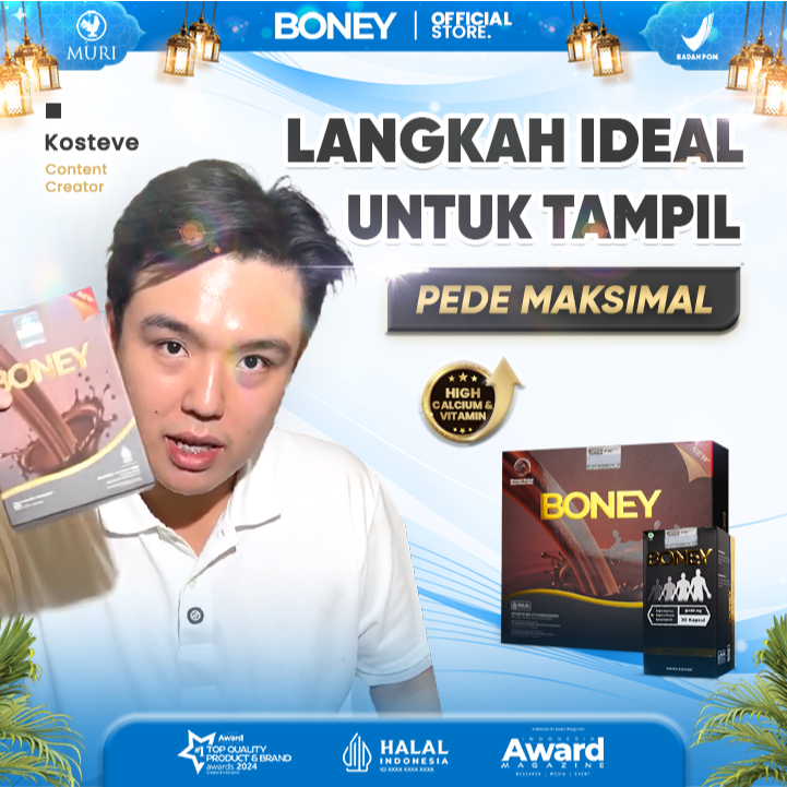 

Susu Boney / Peninggi Rekomendasi / Naik 5-15 Cm/ Bpom Approved / 1 Susu + 1 Boney