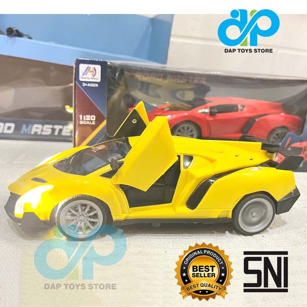 Mainan Mobil Remot Control Sedan Sport Cas + Baterai - Mainan Import Mobil Remot Mobil Sport