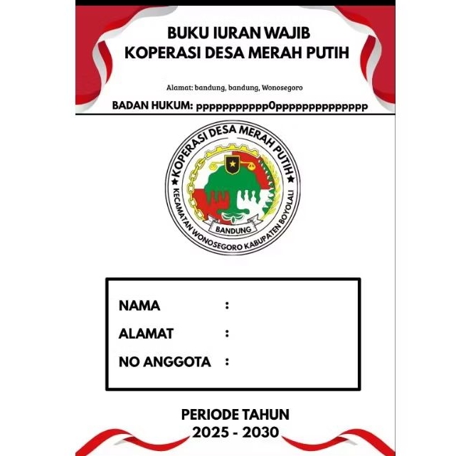 

Buku Iuran Wajib Koperasi