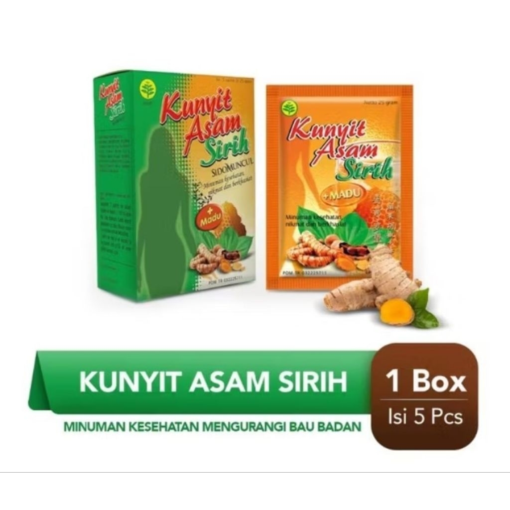 

KUNYIT ASAM SIDOMUNCUL PER BOX ISI 5 SHACET untuk mengurangi bau badan dan melamcarkan haid