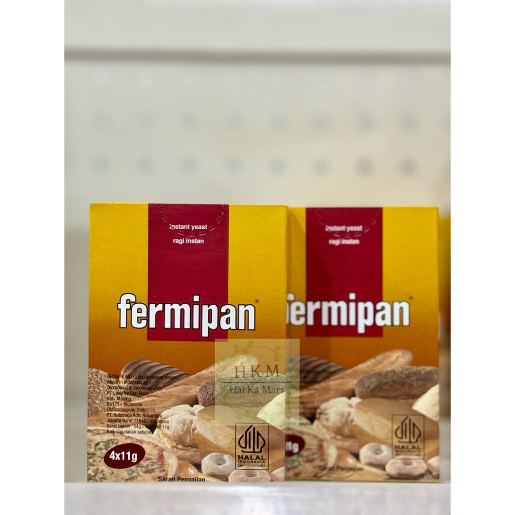 

Ragi Fermipan Box isi 4 Sachet . Ragi Kering Halal BPOM RI