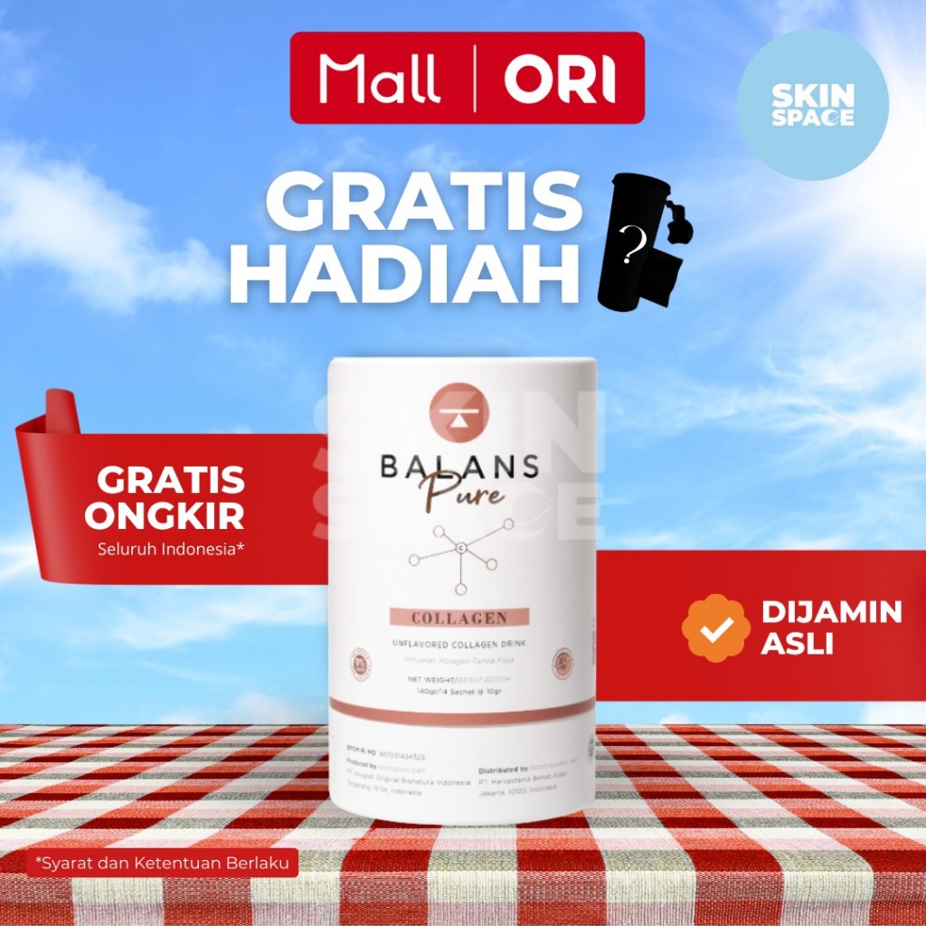Balans Pure Tube Isi 14 Sachet Trial Collagen Drink Minuman Tinggi Kolagen Official Store