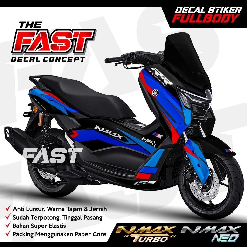 Decal Stiker Nmax Turbo/Neo New Fullbody BMW TERBARU COD Decal stiker nmax Turbo/Neo stiker nmax ful