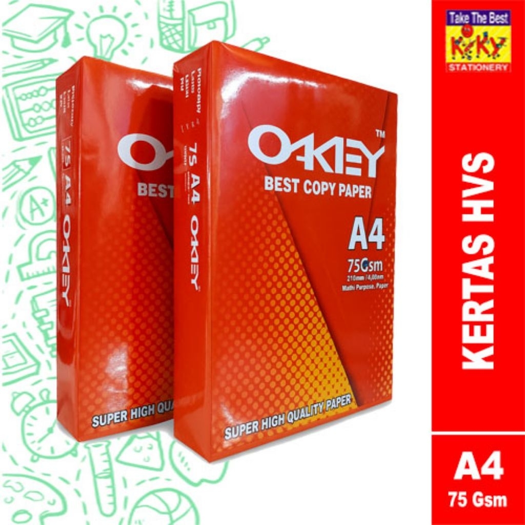 

KERTAS HVS A4 75Gsm OKEY
