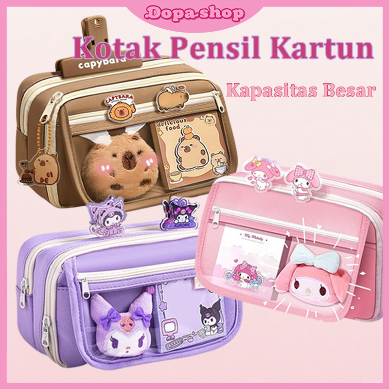 

Kotak Pensil Tas Pena / Pencil Tas Pensil Multifungsi Siswa Lucu Kartun Kapasitas / Tas Pensil