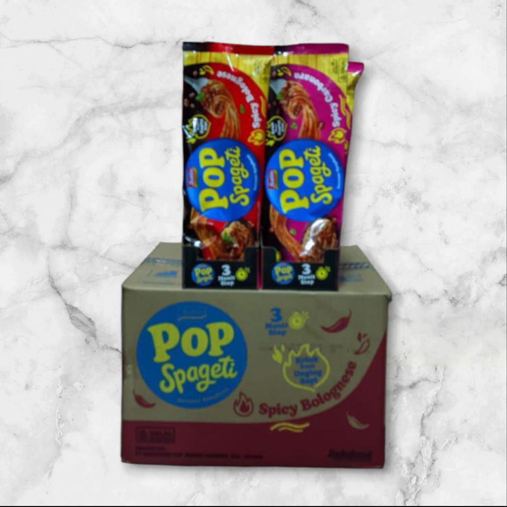 

POP SPAGET SPICY BOLOGNESE SPICY CARBONARA