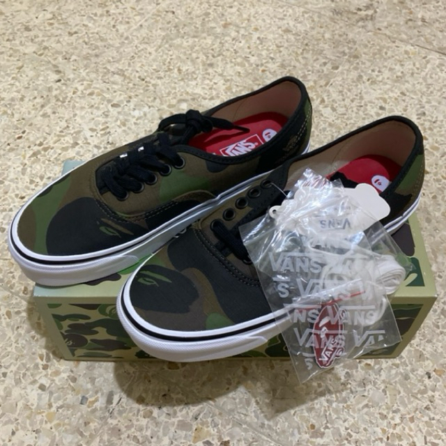 VANS BAPE - Authentic Bape First Camo - A Bathing Ape - size 39