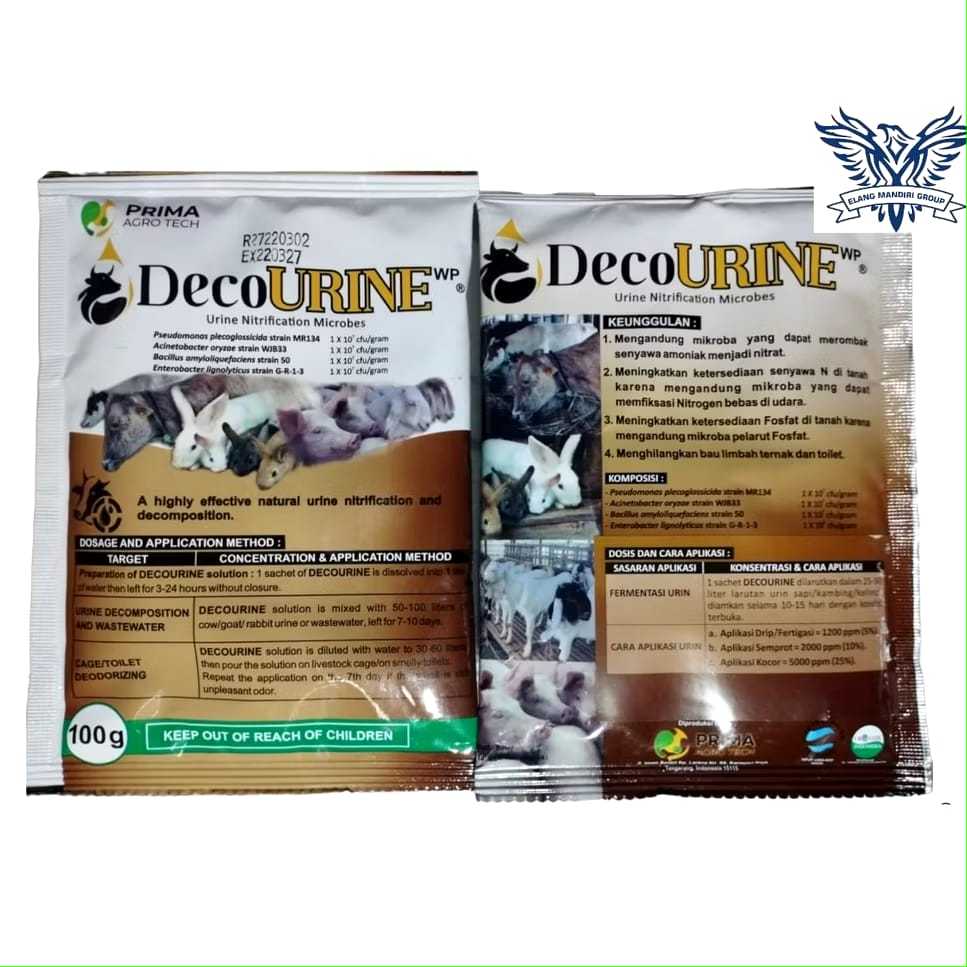 Decourine 100 Gram Dekomposer Pupuk Urine Kelinci Tercepat EM12