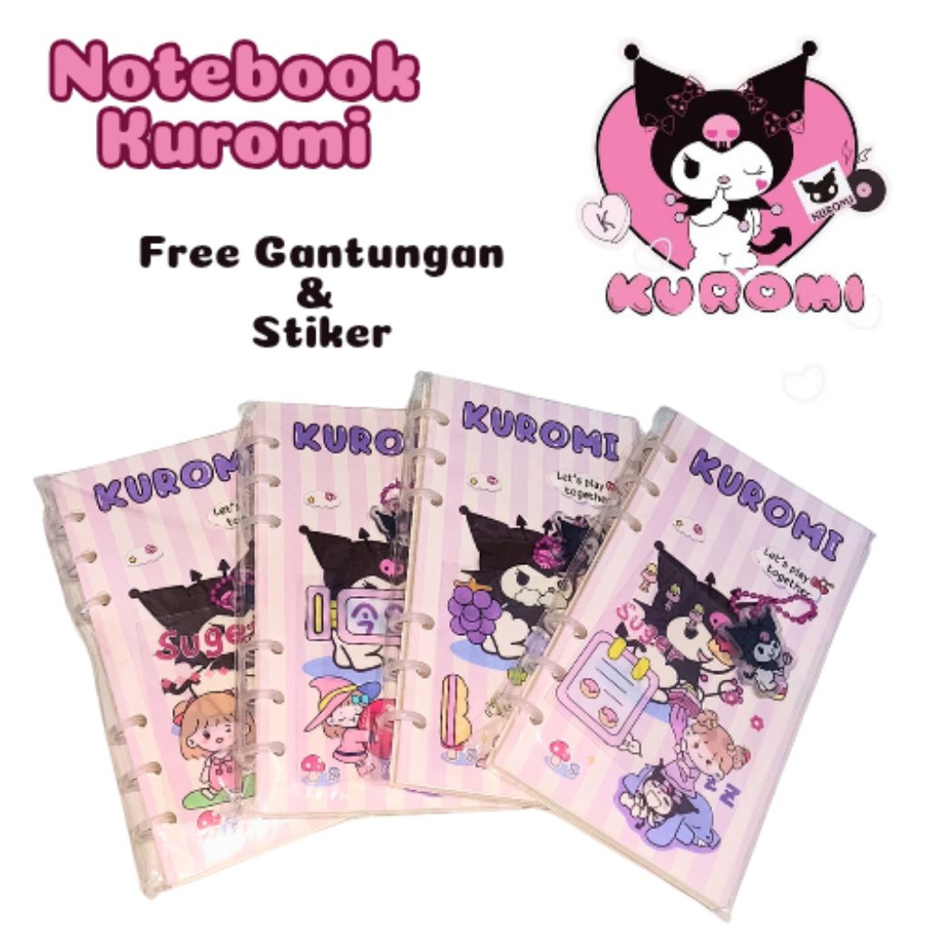 

Buku Catatan Notebook Kuromi Isi 50 Lembar Free Gantungan & Stiker