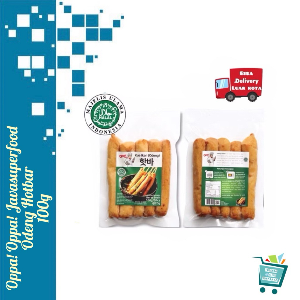 

Odeng Hotbar / Odeng Stick / Odeng Panjang / Oppa Oppa Odeng Java Super Food 100g