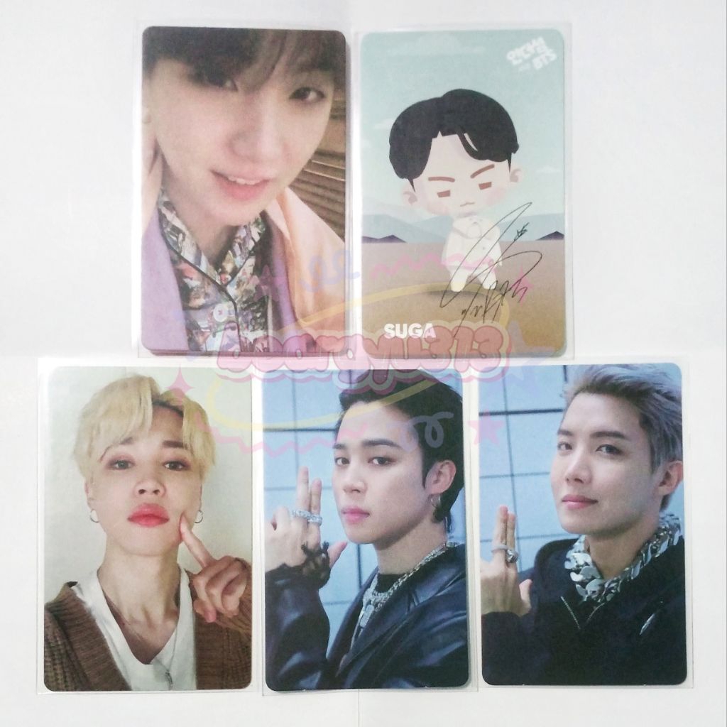 PC Photocard Official Suga, Jimin, Jhope BTS (Persona / In the Seom / Decokit / Proof)