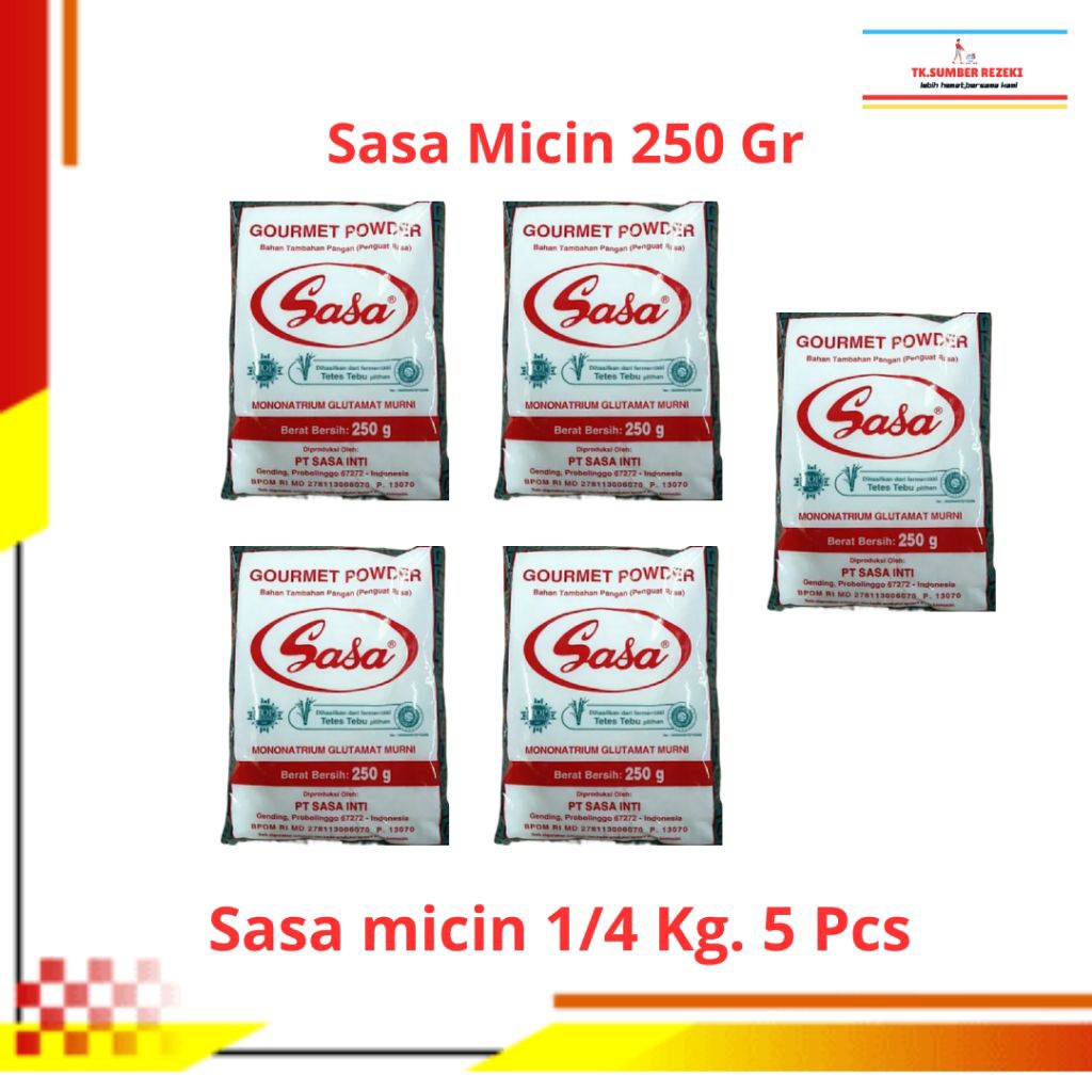 

[PAKET HEMAT ISI 5] Sasa Msg Micin 250 Gr Penyedap dan Pelengkap Masakan PROMO MURAH