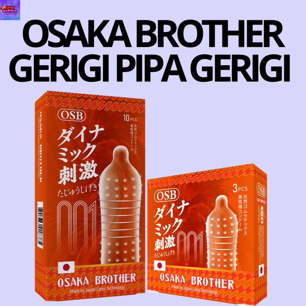 Osaka Brother 001 Condom Gerigi Pipa Gerigi 1-10 Pcs