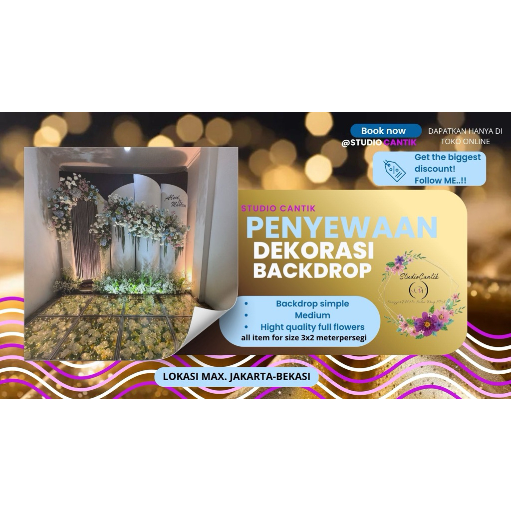 Penyewaan Dekorasi Backdrop