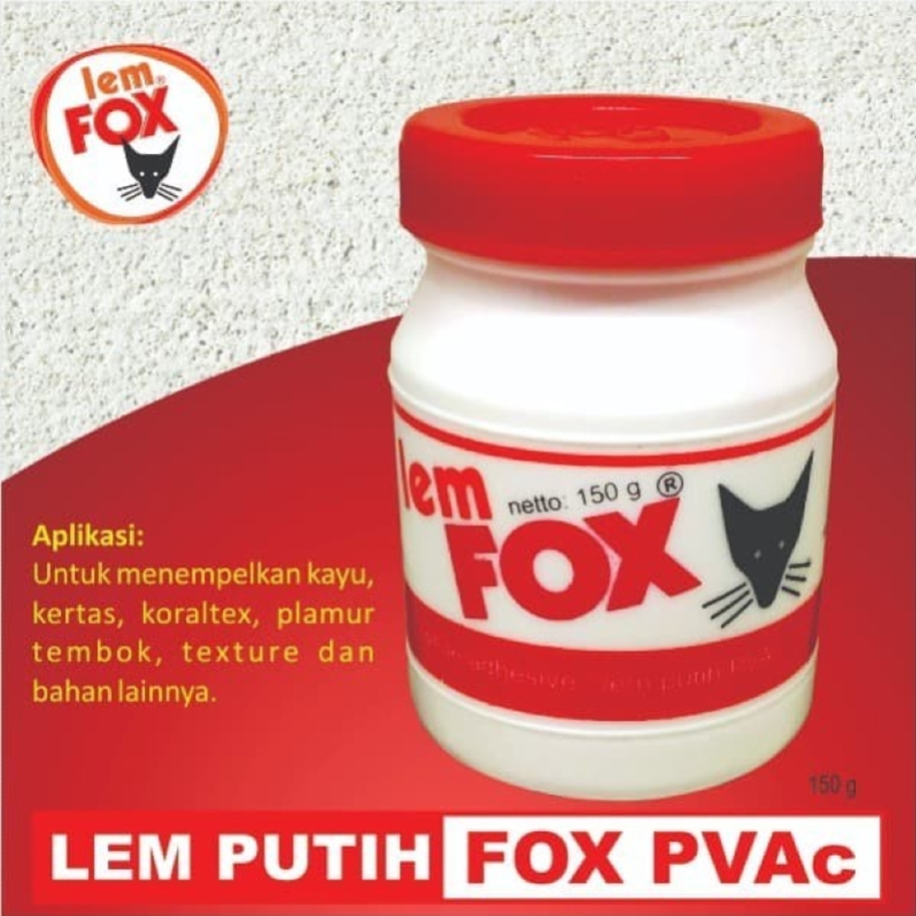 

Lem Fox Putih PVAc netto 150 g