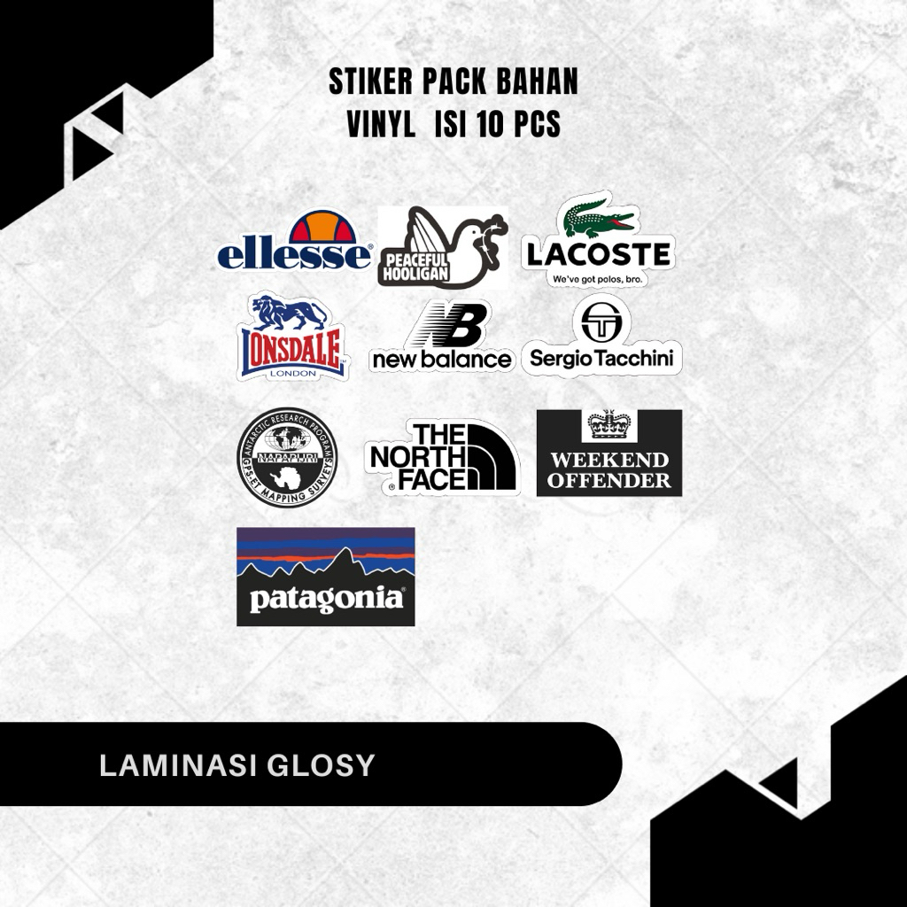 

Stiker Brand Casual Stiker Vinyl Waterproof