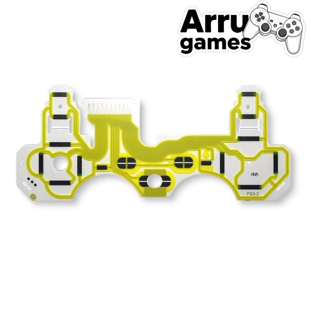 PCB Stick PS3 Flexible Lubang For Ori Mesin | MOD Belah Carbon Arruka V3 Kuning