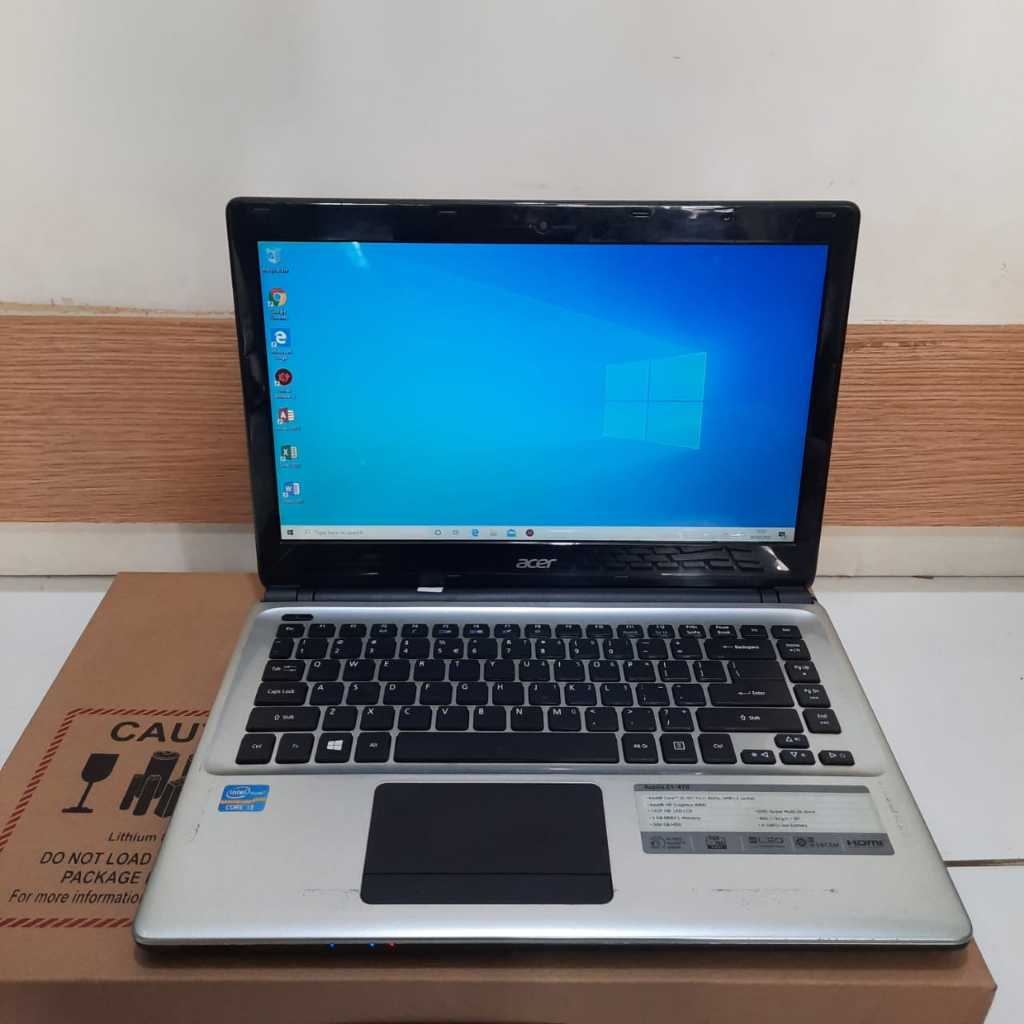 LAPTOP SECOND,Laptop Acer Aspire E1-470, Intel Core i3-3217U, Silver