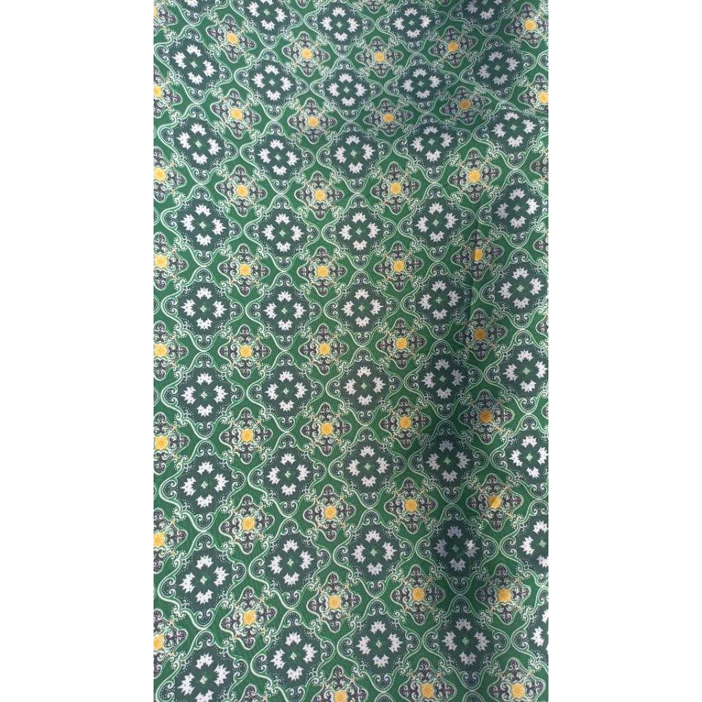 KAIN BAHAN SERAGAM BATIK SEKOLAH DINIYAH CRONA HIJAU