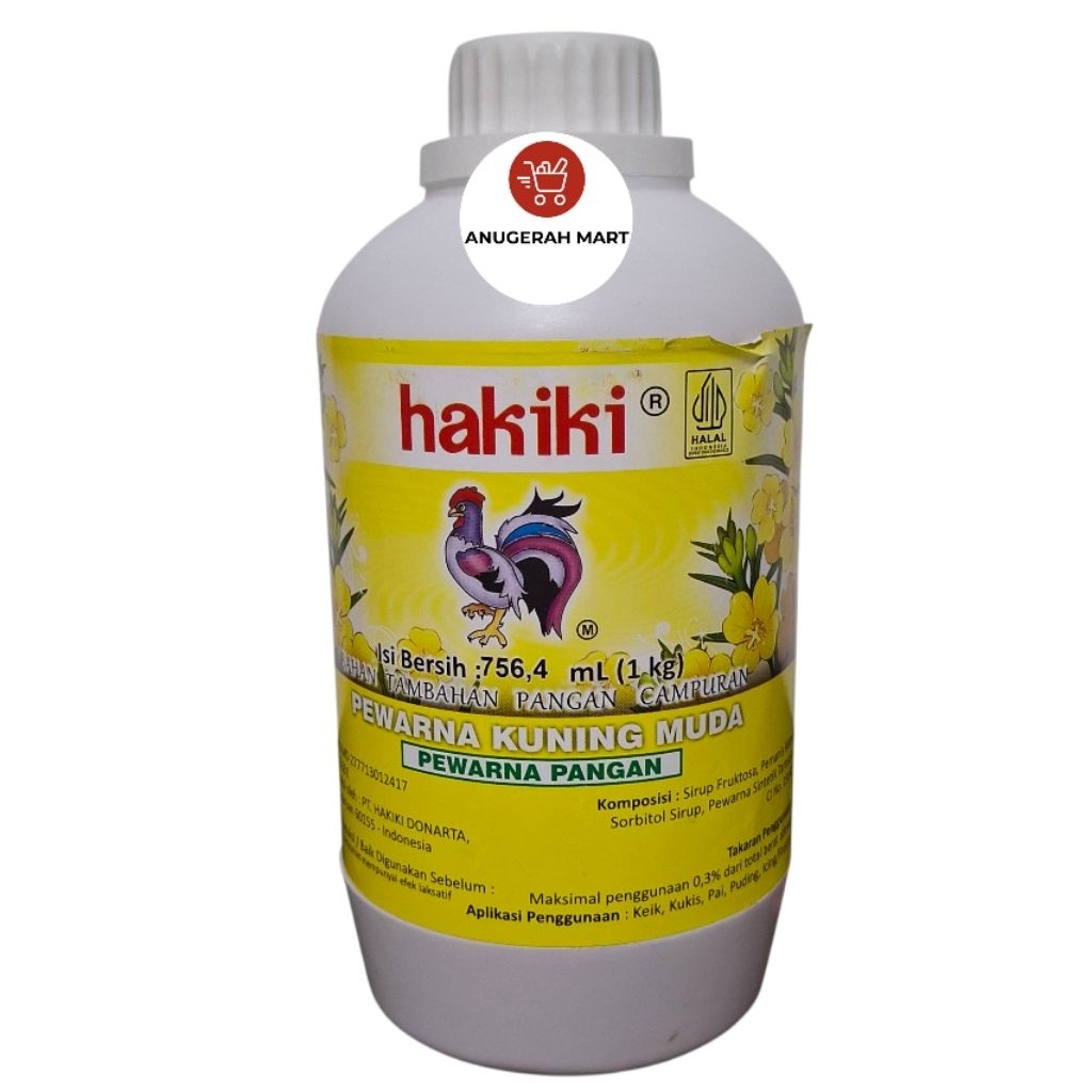 

Hakiki Pewarna Pangan Kuning Muda 1kg