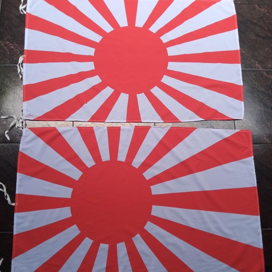 Bendera Kekaisaran Jepang Era WW2 (Model Satu Sisi) untuk Koleksi/Cosplay
