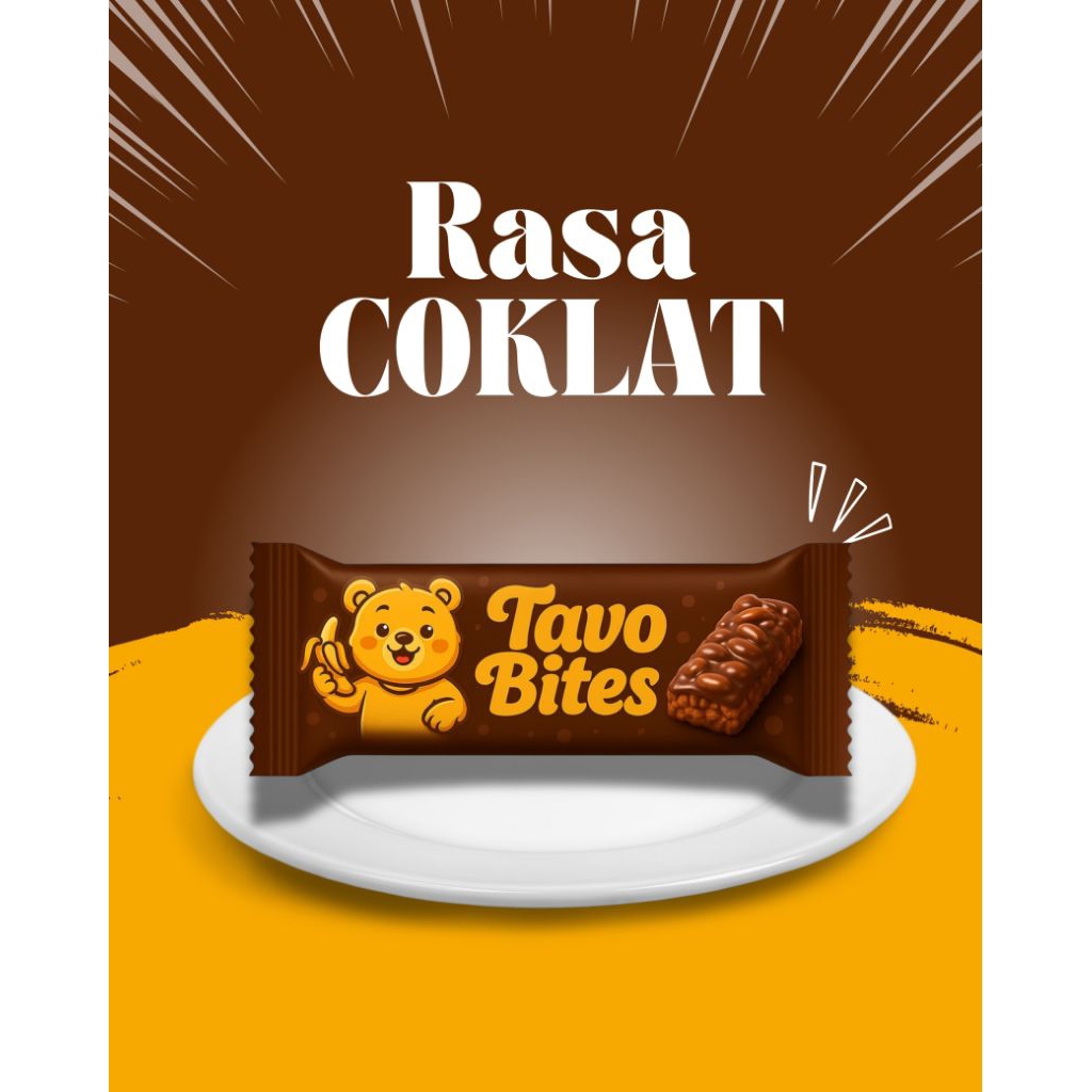 

TAVO BITES - Coklat - Snack Kekinian Kaya Manfaat