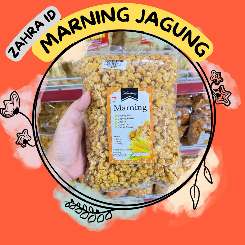 

400gr MARNING JAGUNG UTUH UNGKUL BULAT MERK KAMPUNG - JAJANAN OLEH-OLEH TRADISIONAL